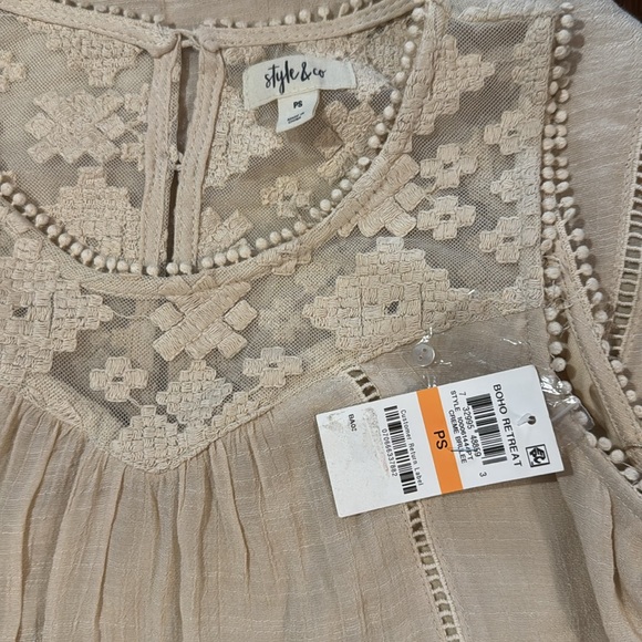 Style&co‎ Boho Gauze Handkerchief Hem Dress NWT – Petite Small - Picture 9 of 10